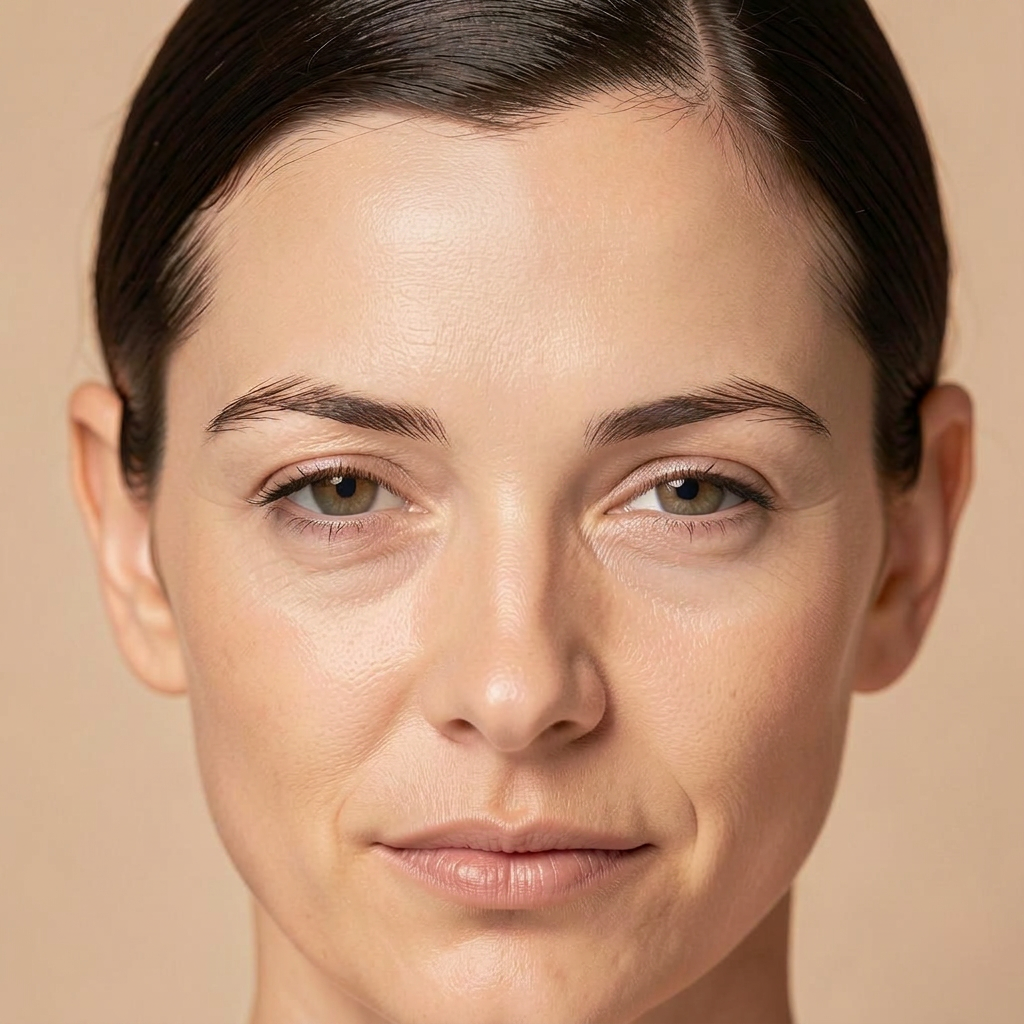 After photo: Forehead & glabella
