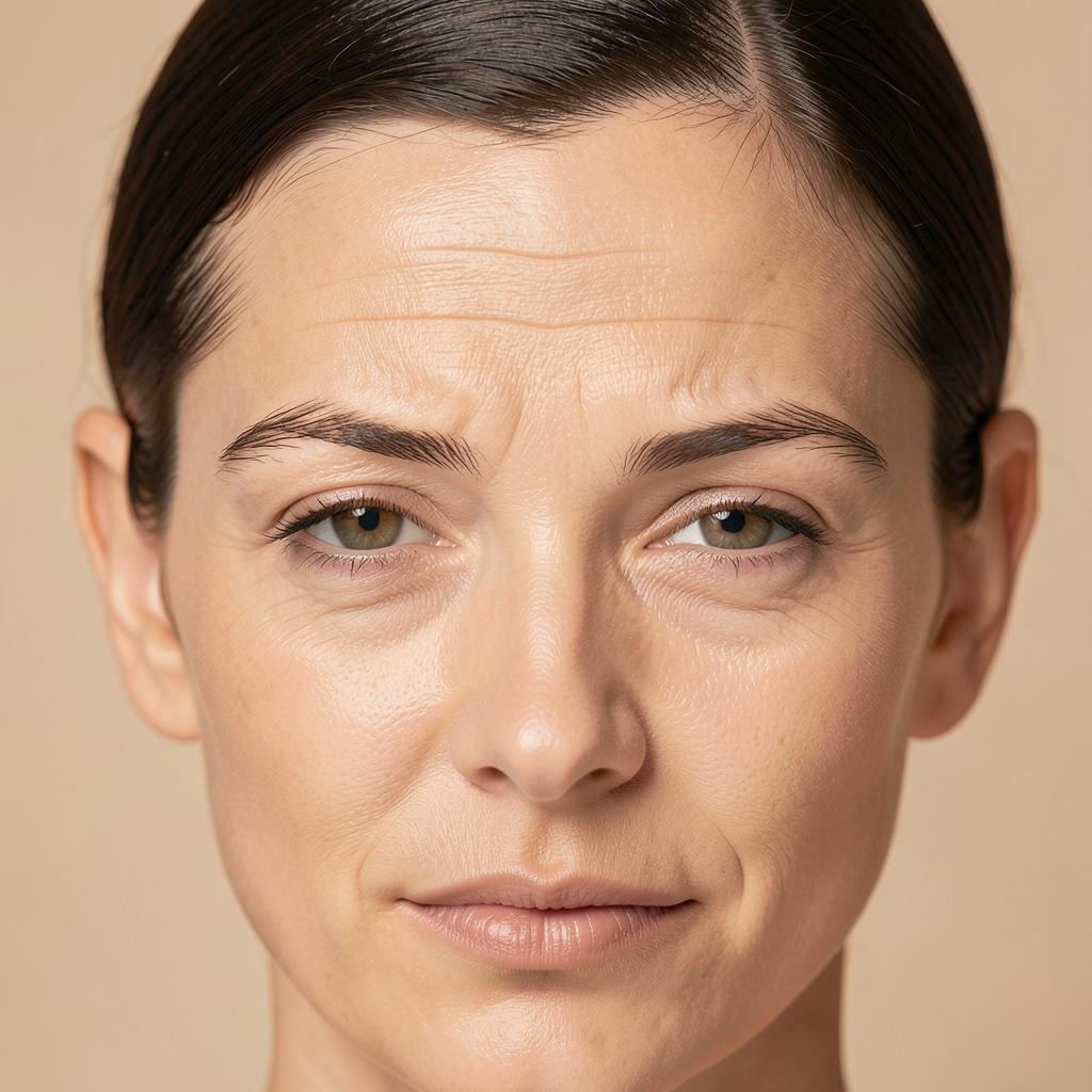 Before photo: Forehead & glabella