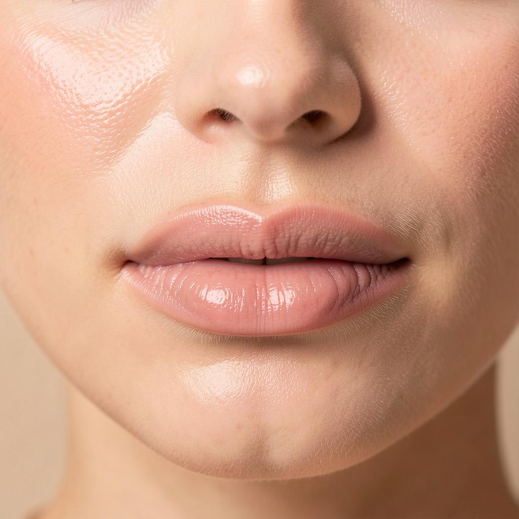After photo: Lip hydration & border